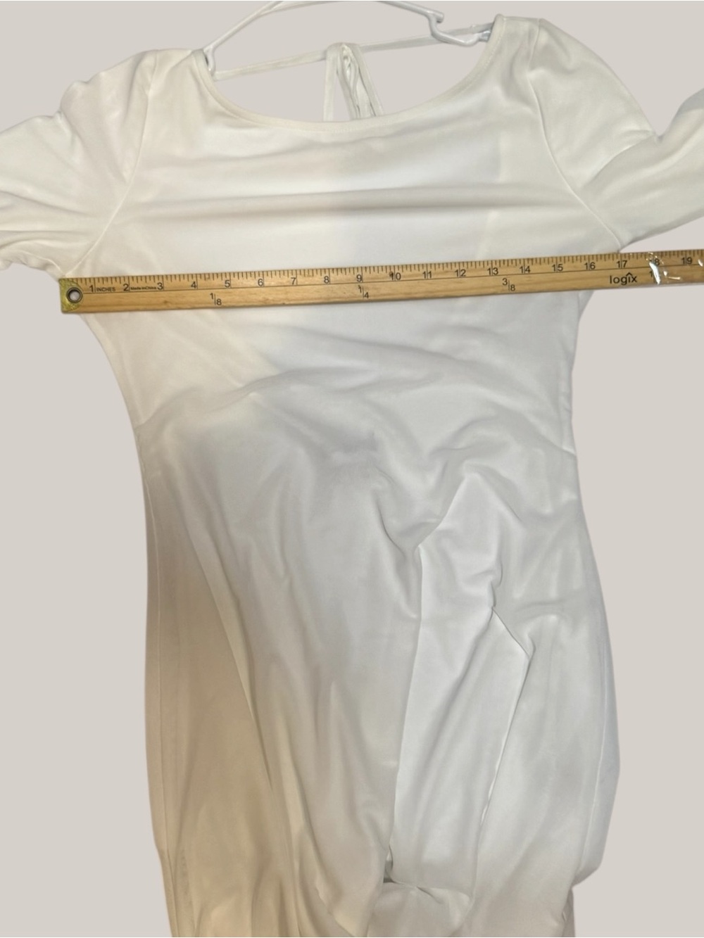 Lukea Long Sleeve Mini Dress White Size US 4 EUC - Picture 5 of 13